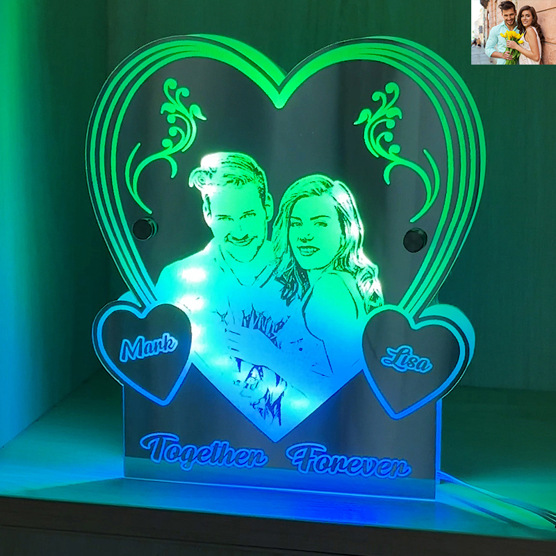 Personalized Love Mirror Night Light