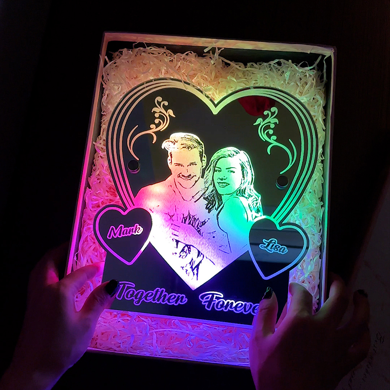 Personalized Love Mirror Night Light