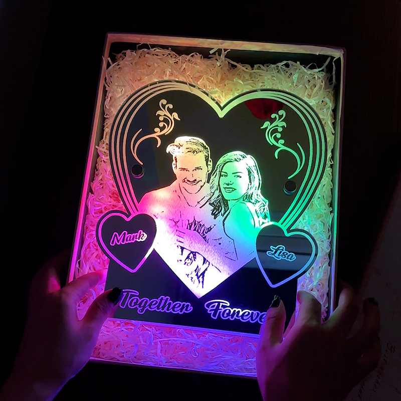 Personalized Love Mirror Night Light