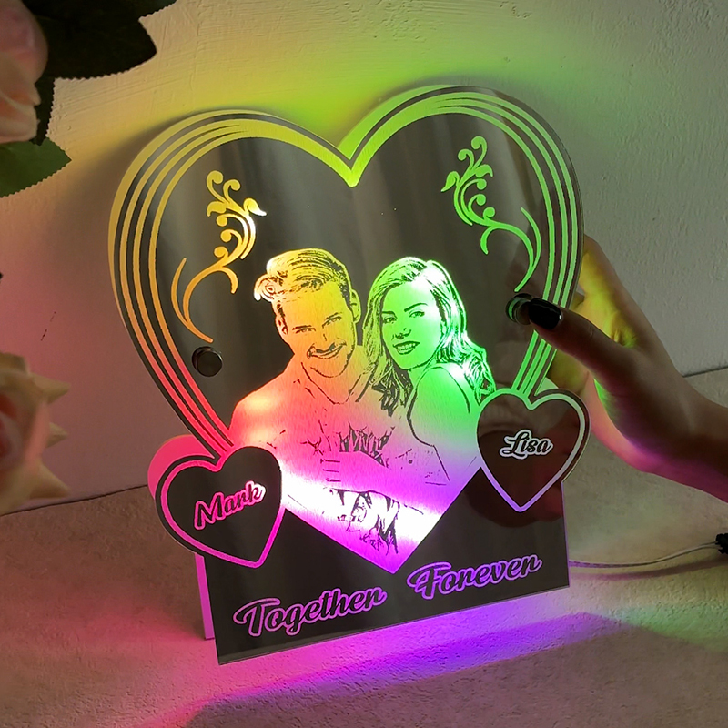 Personalized Love Mirror Night Light