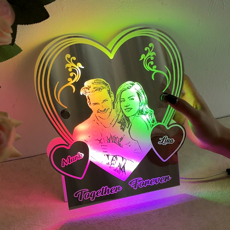 Personalized Love Mirror Night Light