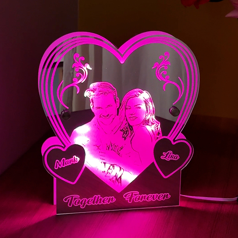 Personalized Love Mirror Night Light