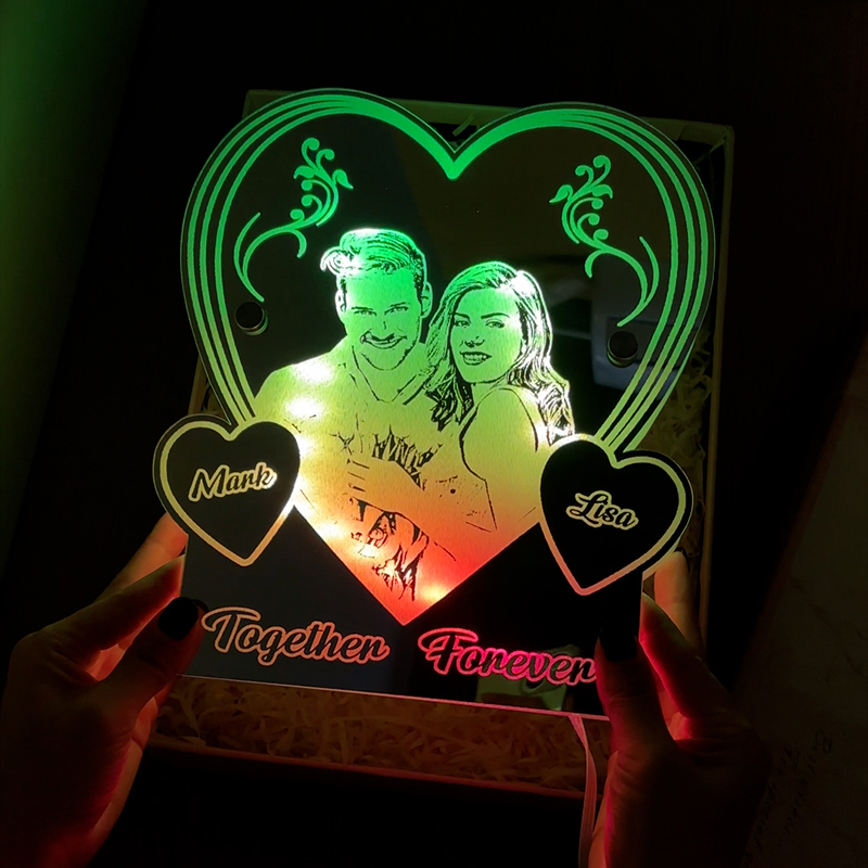 Personalized Love Mirror Night Light