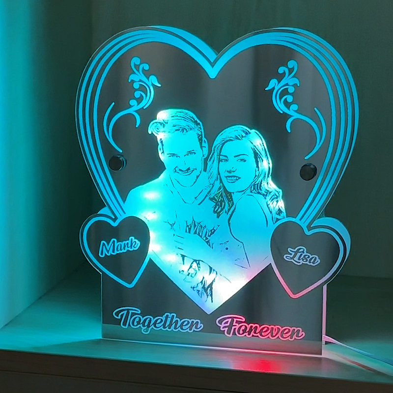 Personalized Love Mirror Night Light
