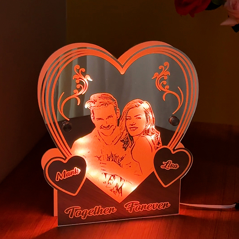 Personalized Love Mirror Night Light