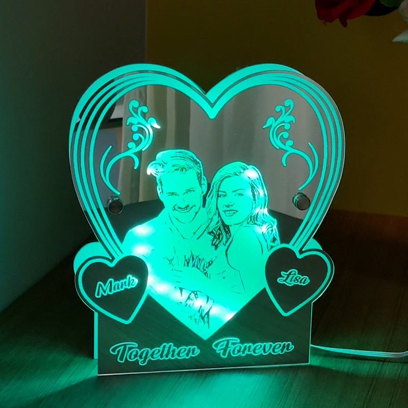 Personalized Love Mirror Night Light