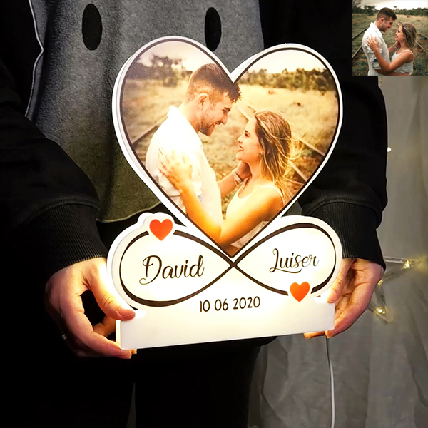 Personalized Infinite Love Acrylic Night Light