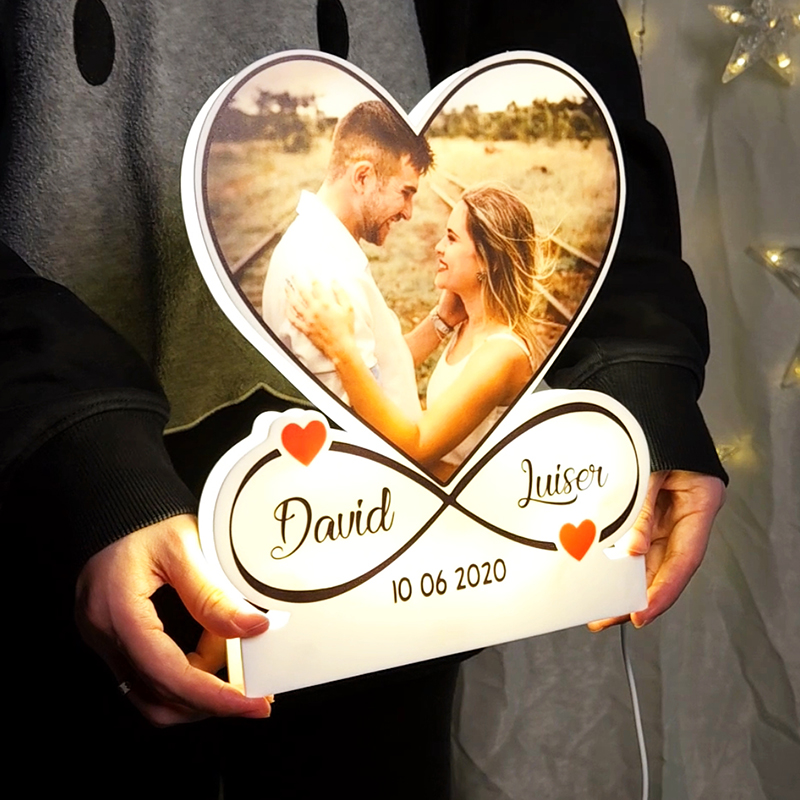 Personalized Infinite Love Acrylic Night Light