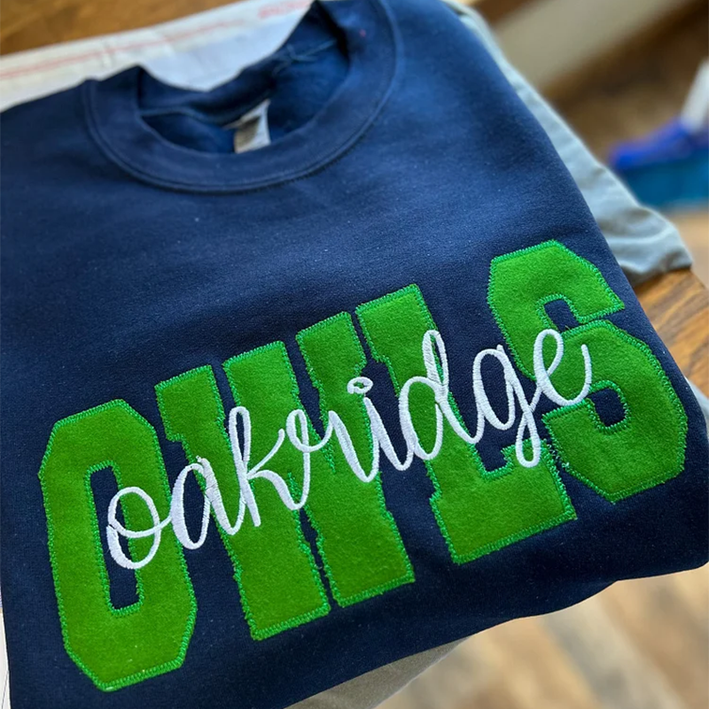 Custom Applique Patch Sweatshirt