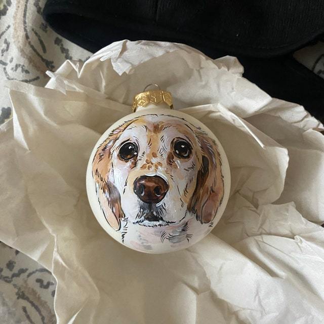 Custom Pet Portrait Ceramics Ornament from Your Photographs, Cat, Dog, Horse