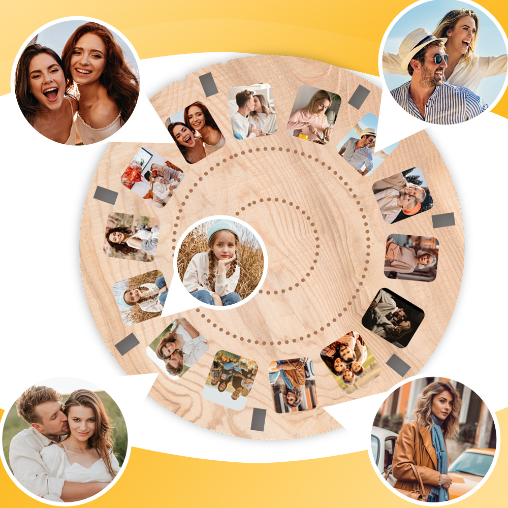 Personalized Viewmaster style reel Proposal Wedding Mother's Celebration Anniversary Birthday