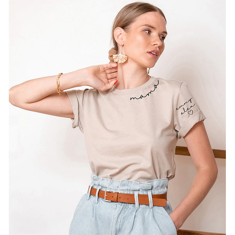 Custom Mama Sweatshirt with Daughter and Son Names