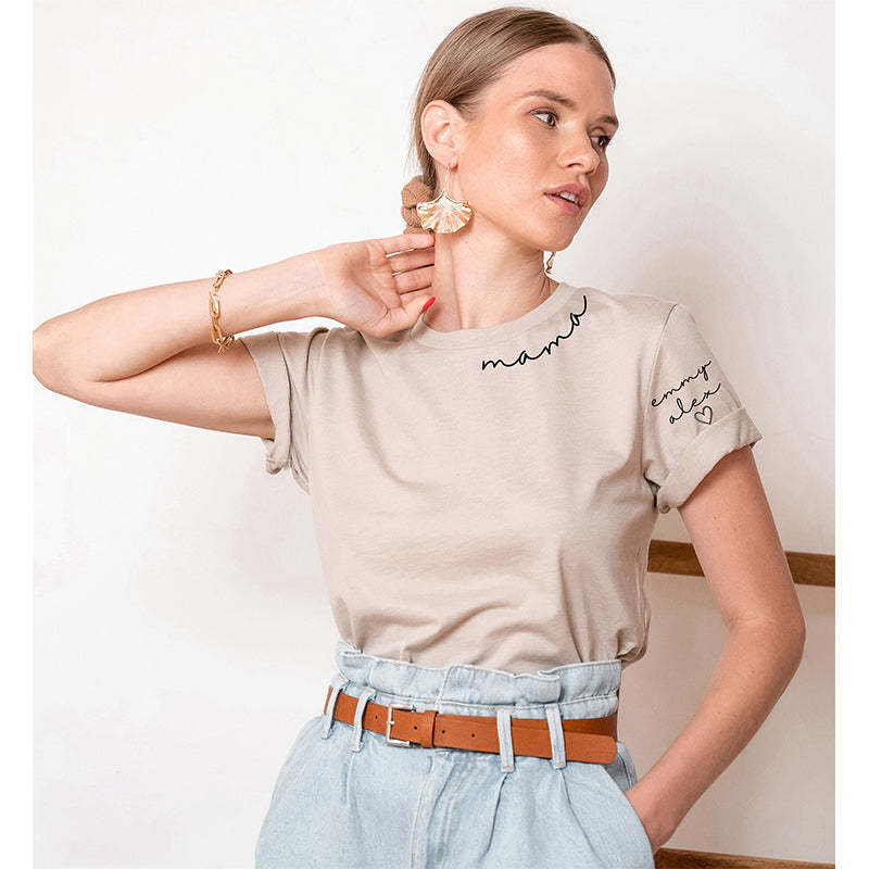 Custom Mama Sweatshirt with Daughter and Son Names