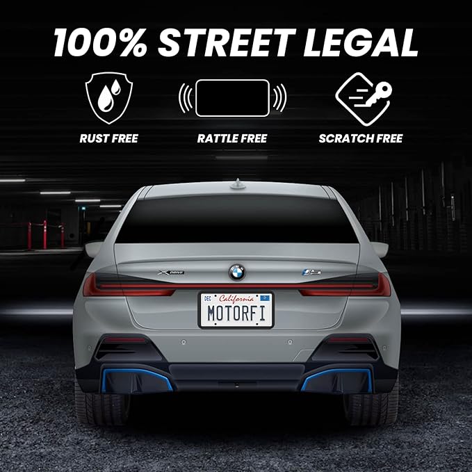 2 Pcs Silicone License Plate Frames & 2 Pcs Polycarbonate Cover for Cars, Premium Quality License Plate Cover with Easy Installation, Rust Proof License Plate Protector with 2 Drainage Holes