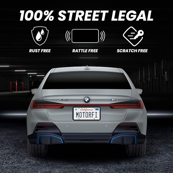 2 Pcs Silicone License Plate Frames & 2 Pcs Polycarbonate Cover for Cars, Premium Quality License Plate Cover with Easy Installation, Rust Proof License Plate Protector with 2 Drainage Holes