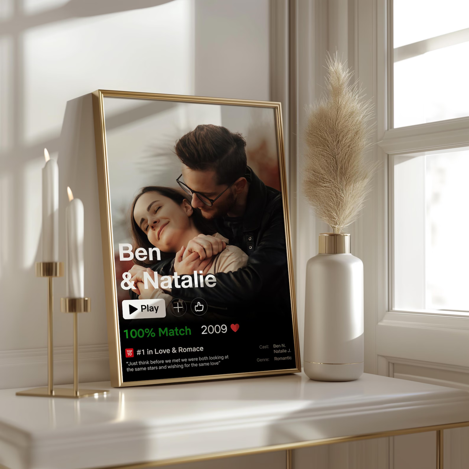 Personalised Couple Movie Poster