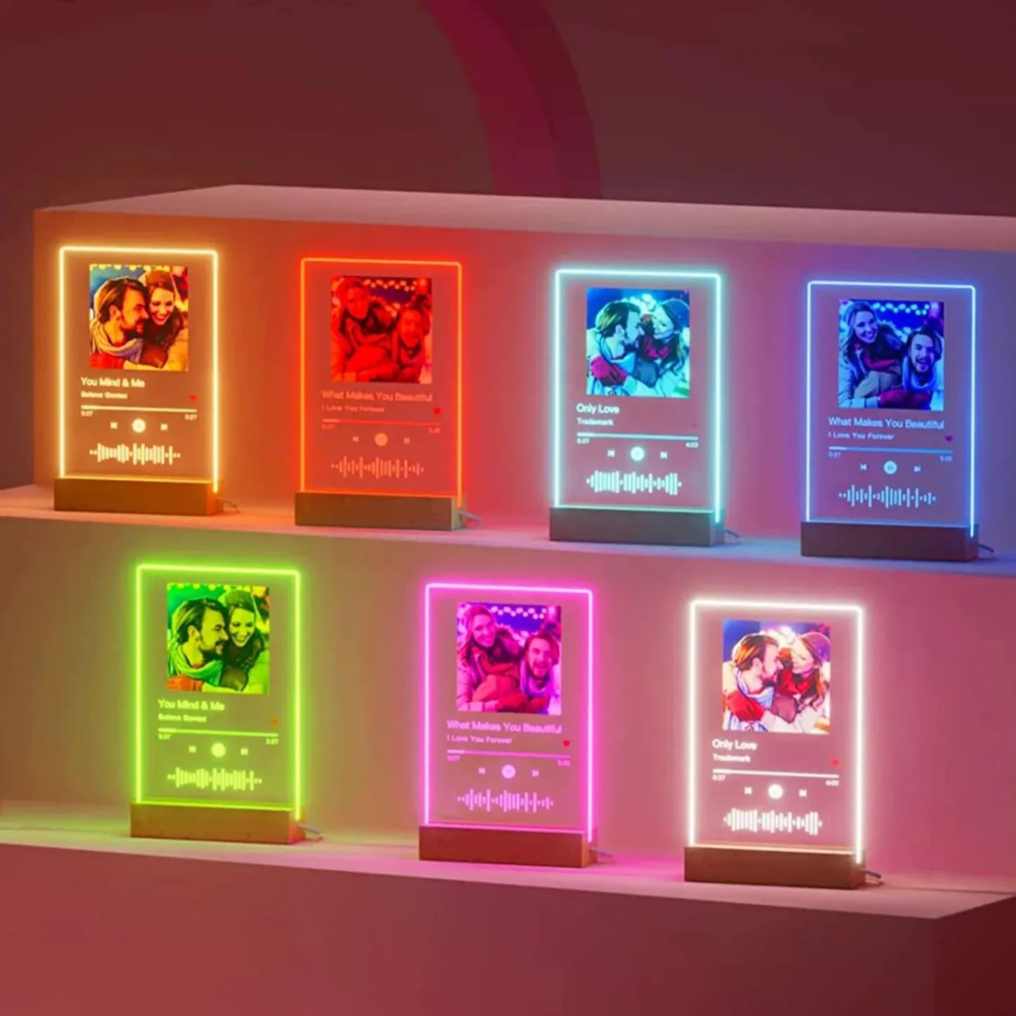 Custom Photo Music Plaque Night Light