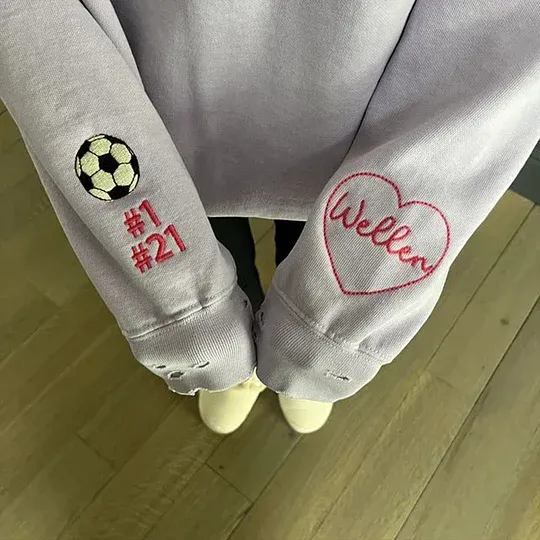 VINTAGE CUSTOM CREW-Custom Embroidered Hand Distressed Crew Neck Sweatshirt