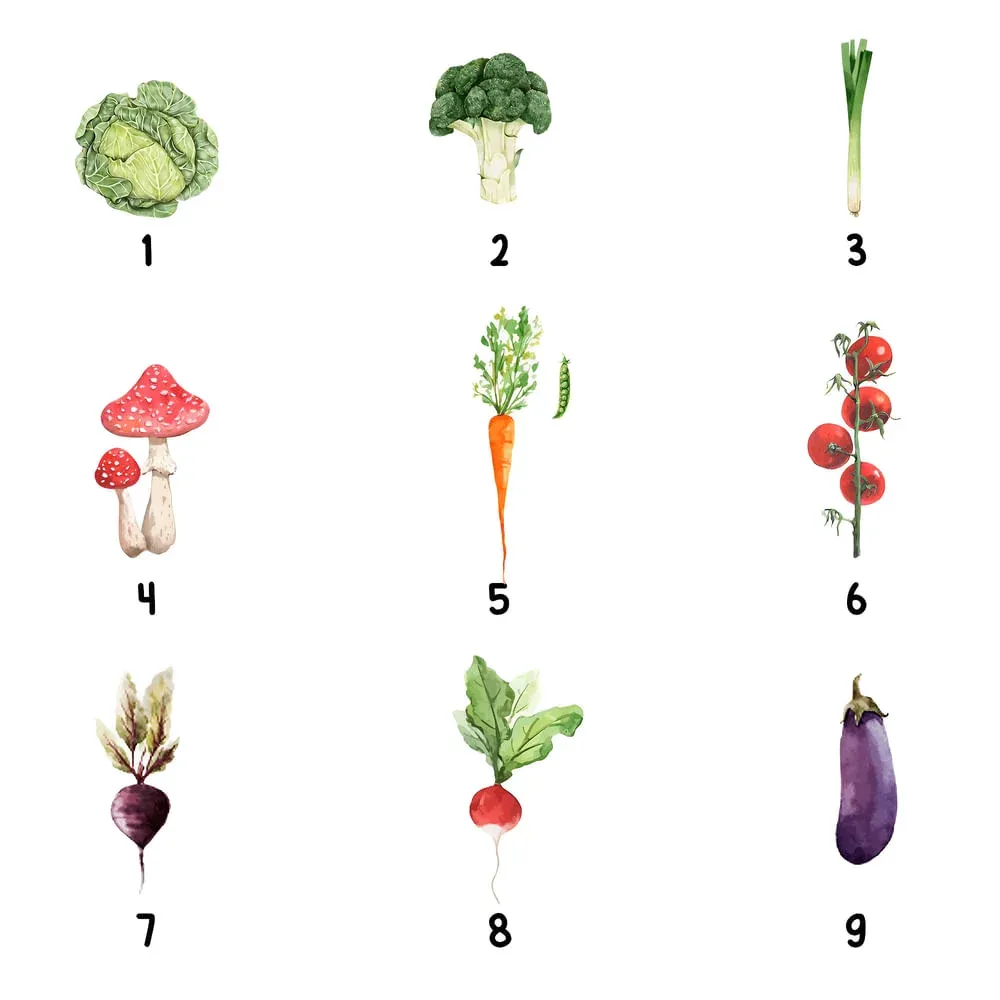 Personalized Multicolor Grandma's Vegetable Garden Throw Soft Blanket with 1-8 Names Birthday Christmas Gift for Mom Grandma