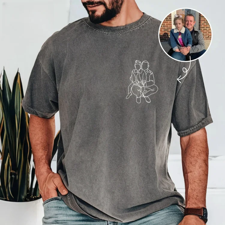 Dad and me-Custom Photo Shirt For Dad,Gift for Papá