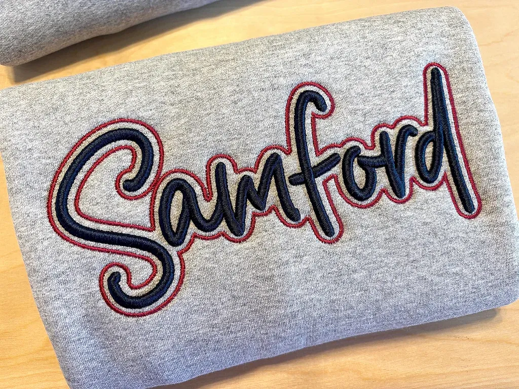 Custom 3D PUFF Embroidery Team Sweatshirt, School Spirit Wear, School Mascot