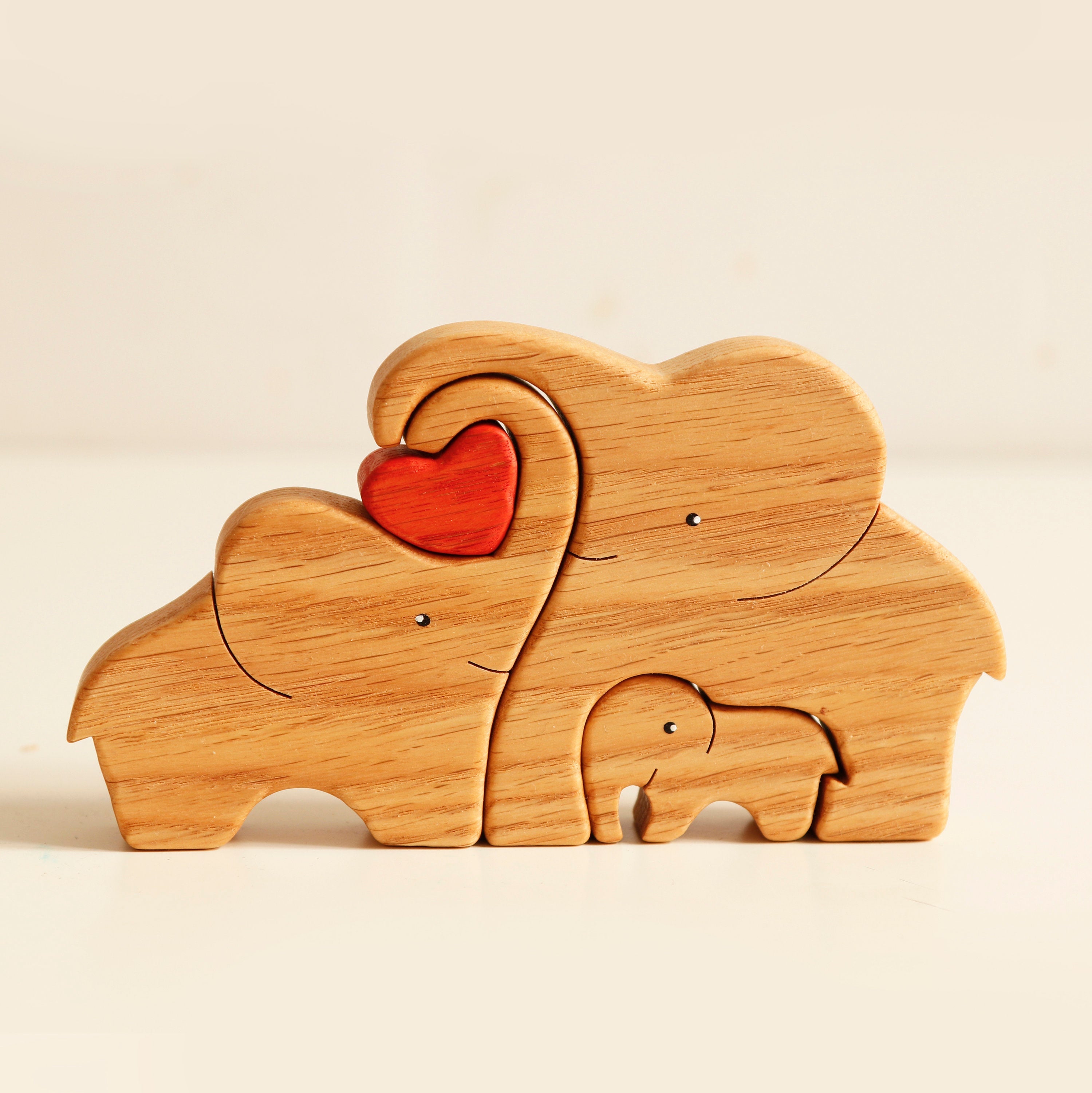 Wooden Elephants Family Puzzle 8 Childs🐘