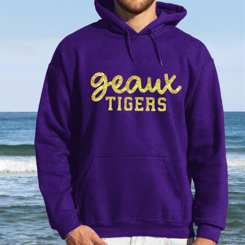 Geaux Tigers Louisiana Football Shirt GLITTER T-shirt - Geaux - Tigers Game Day Shirt