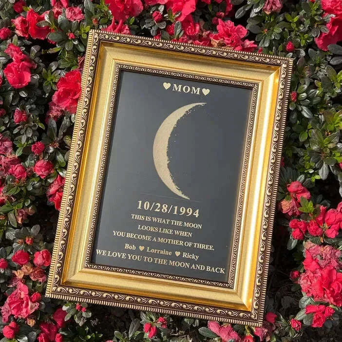 Custom Moon Phase With Custom Text - Commemorative Gift