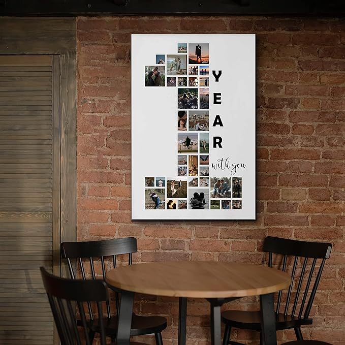 Personalized 1st Anniversary Canvas