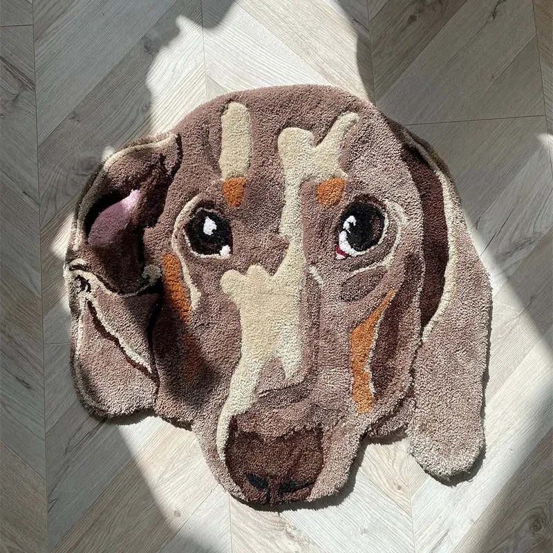 🔥Time-limited Sale 50% OFF🔥 CUSTOM PET RUG - Tufted Rug - Personalised Pet Dog Portrait Rug !!! Home Decor
