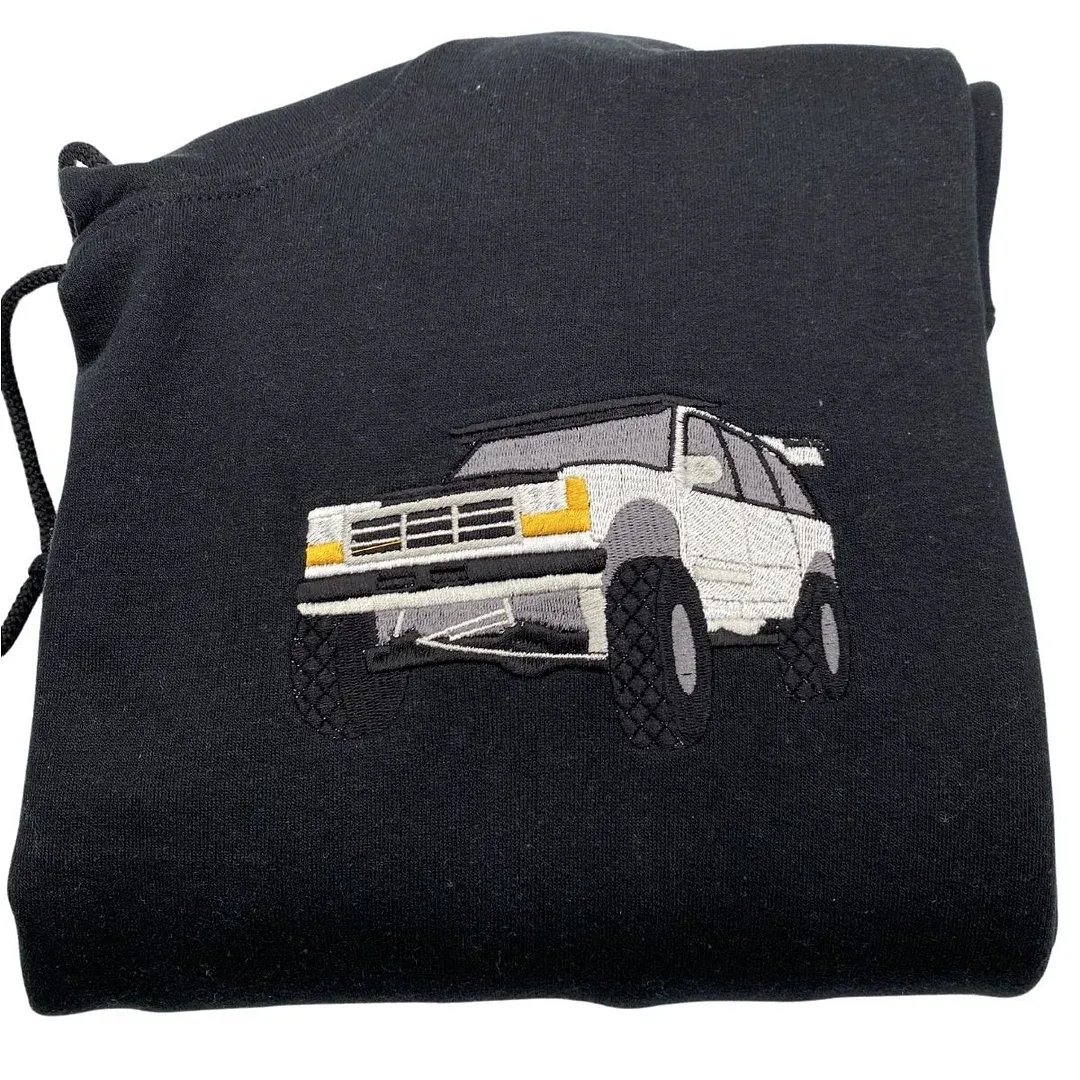 Personalized Car Embroidered Hoodie from Your Photo