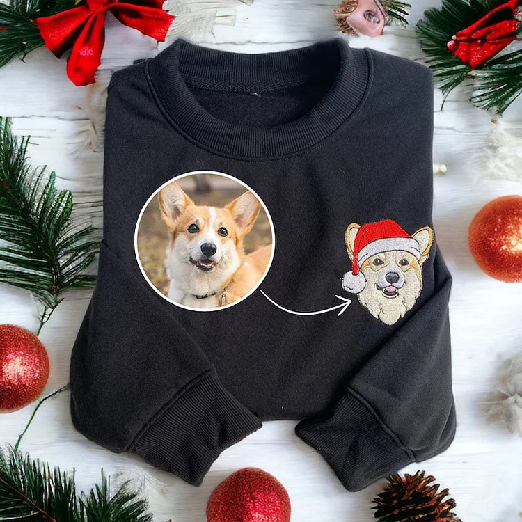 Custom Christmas Dog Sweatshirt