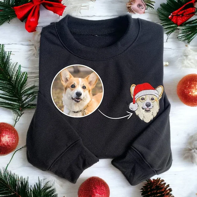 Custom Christmas Dog Sweatshirt