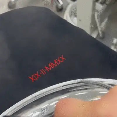 Custom Embroidered Roman Numeral Date Sweatshirt Gift For Her Him