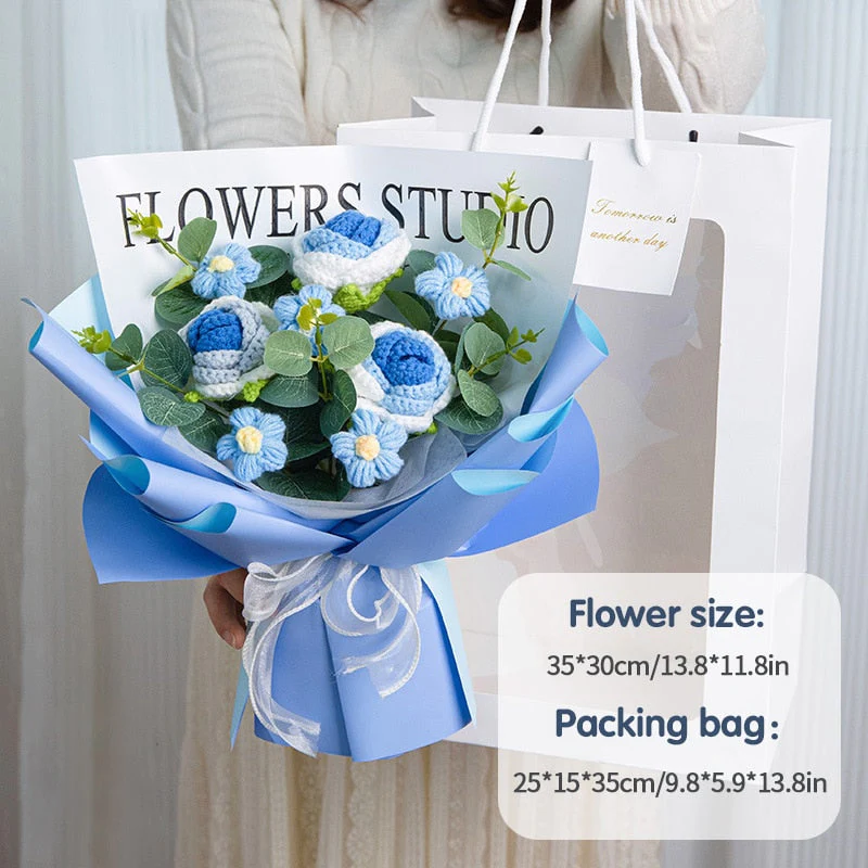 💐Handwoven Crochet Bouquet Collection
