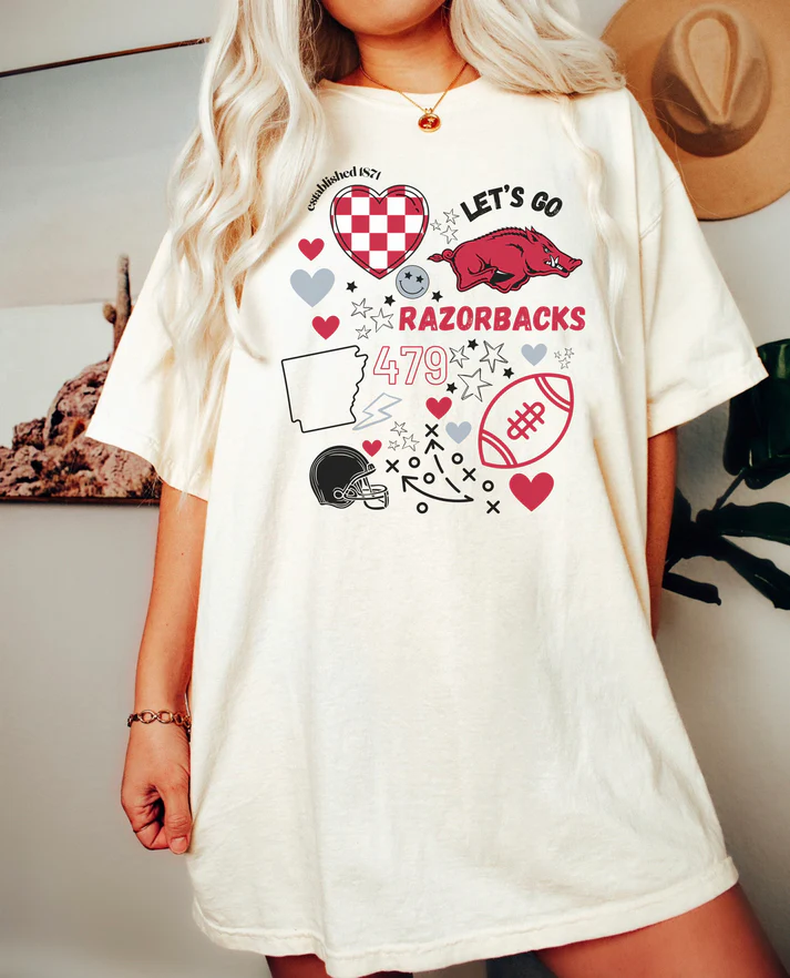 AR Game Day Shirt Sweatshirt Hoodie Front Design Only