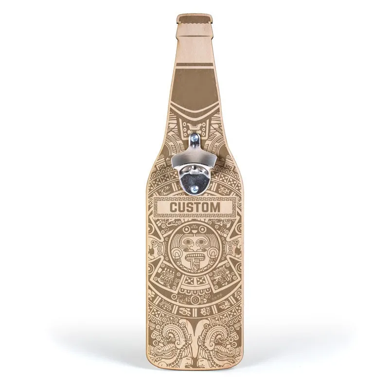 Engraved Aztec Bottle Opener