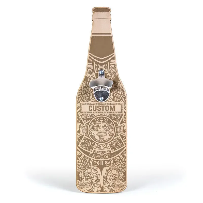 Engraved Aztec Bottle Opener