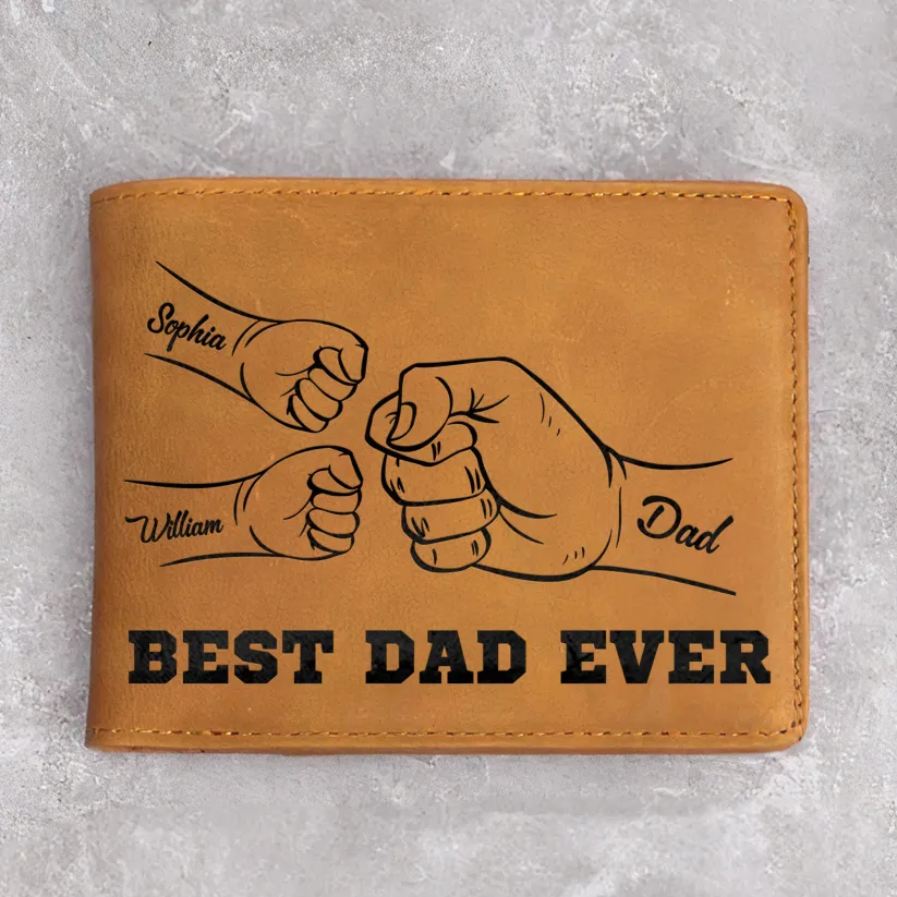 Best Dad Ever Father's Day Gift Custom Kids' Names - Personalized Leather Wallet Best Dad Ever Father's Day Gift Custom Kids' Names - Personalized Leather Wallet Best Dad Ever Father's Day Gift Custom Kids' Names - Personalized Leather Wallet Best Dad Eve