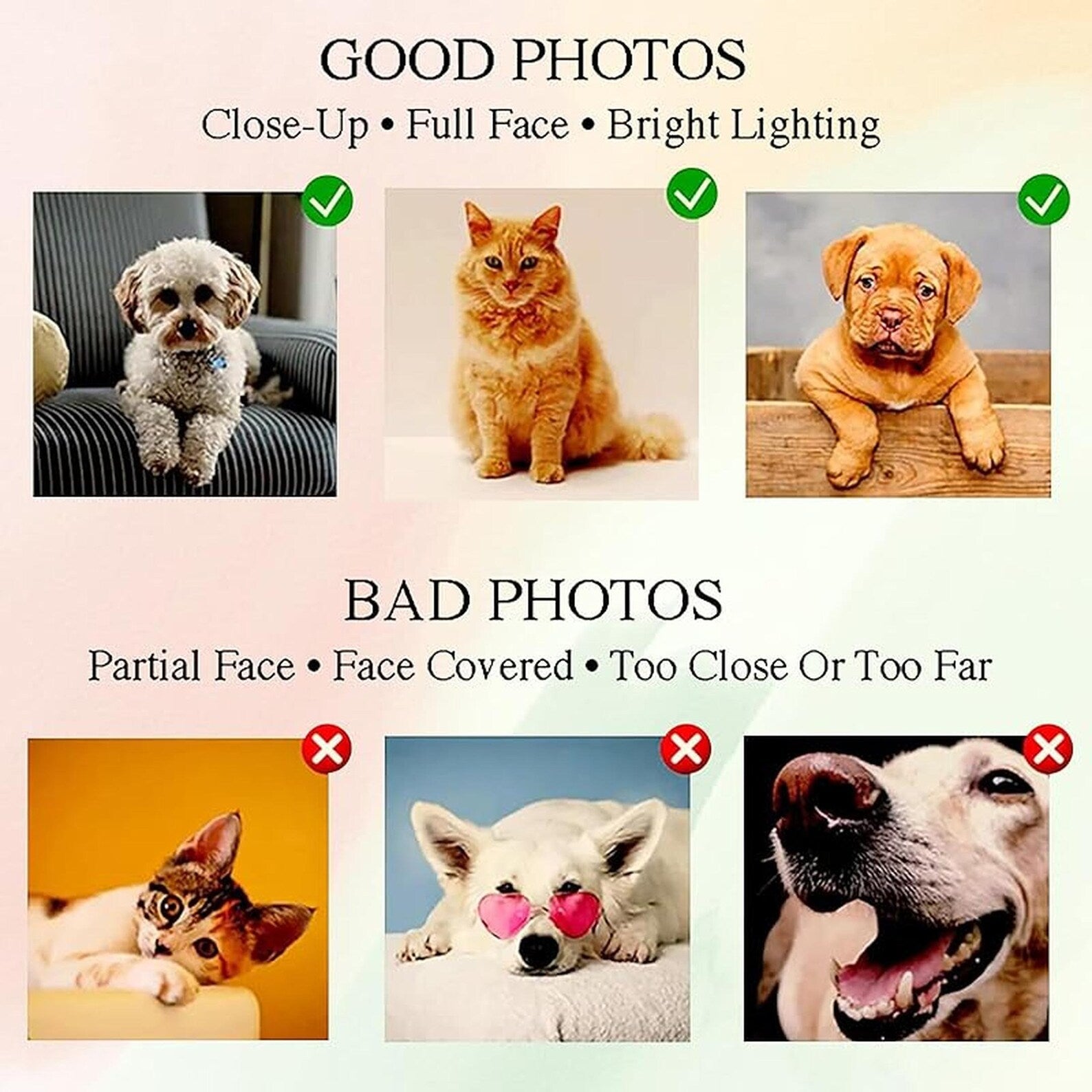 50%OFF⭐️Custom Embroidered Pet Portrait  Fingerless Gloves