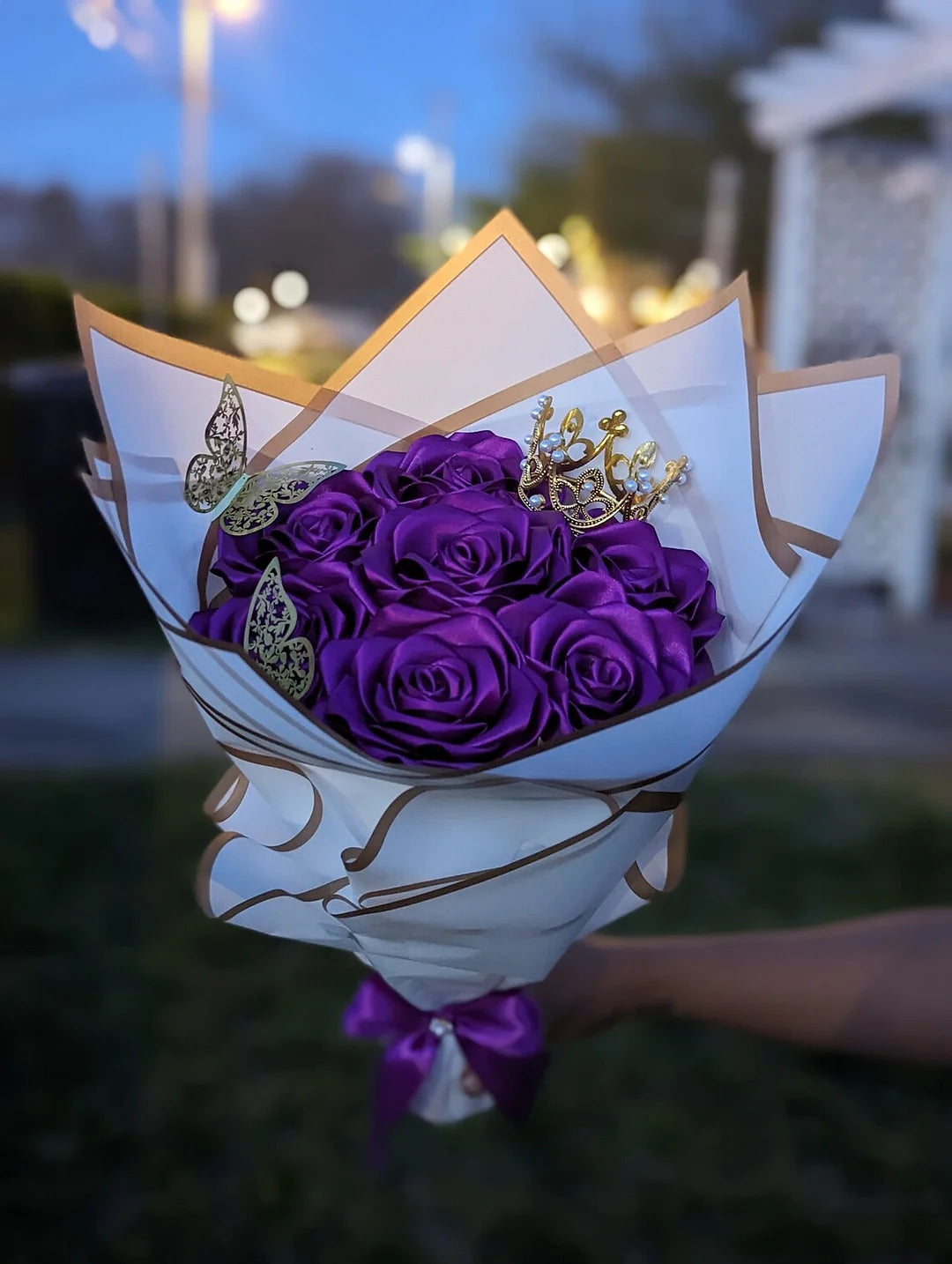 🎄💕Eternal Roses - HandMade From Satin Ribbon(Never Wither)