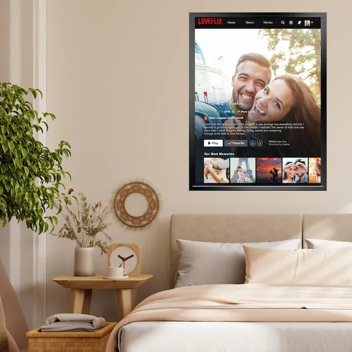 Custom Photo Couple Portrait Movie Frame