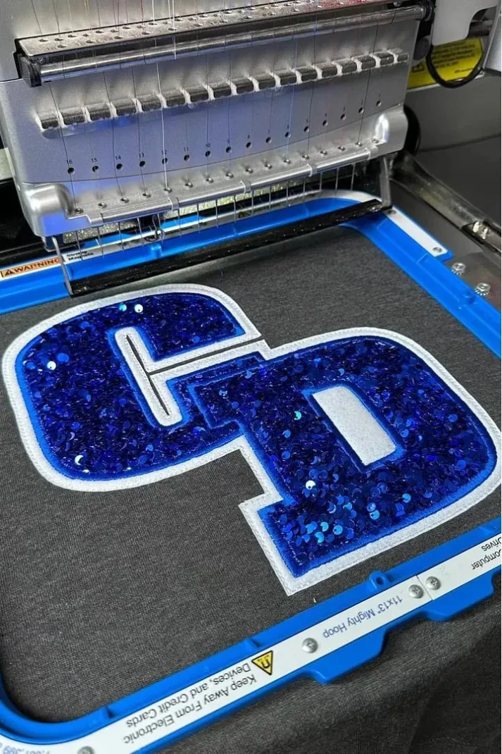 ✨Glitter & Sequins State Abbreviation/Name Initials/Number T-shirt Sweatshirt