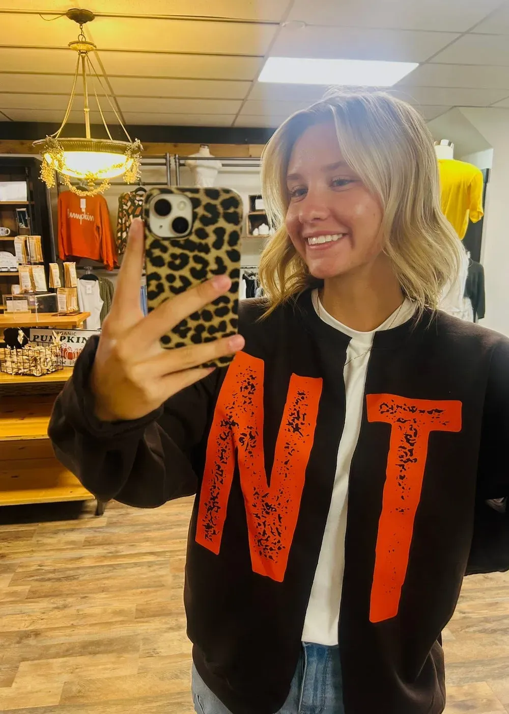 🏈📣 Game Day Split Print Sweatshirt | Customizable