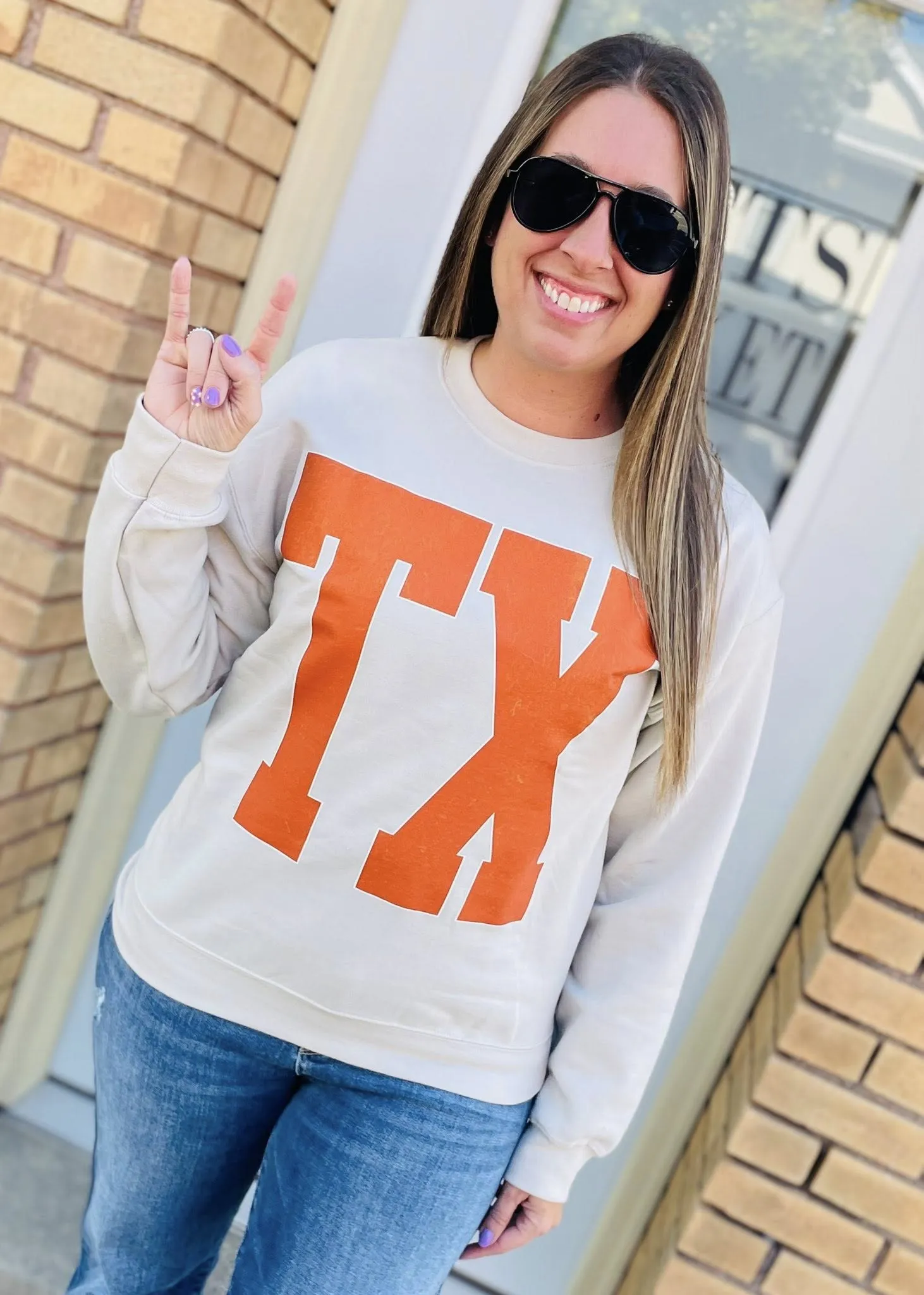 🏈📣 Game Day Split Print Sweatshirt | Customizable