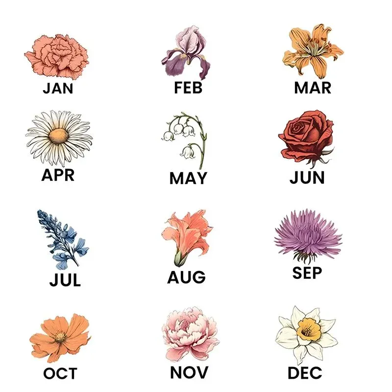 Personalized Acrylic Letter Lamp Custom Photo And Birthday Flower Mother's Day Gift