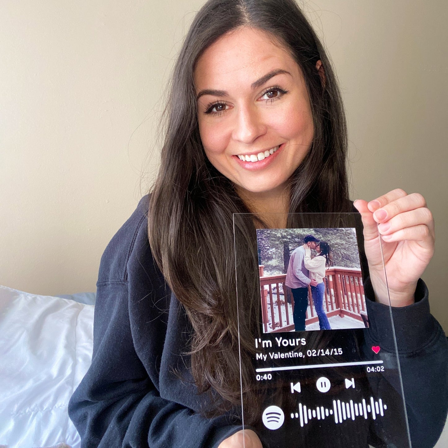 Customizable Photo Music Plaque Night Light | Mother's Day Gifts