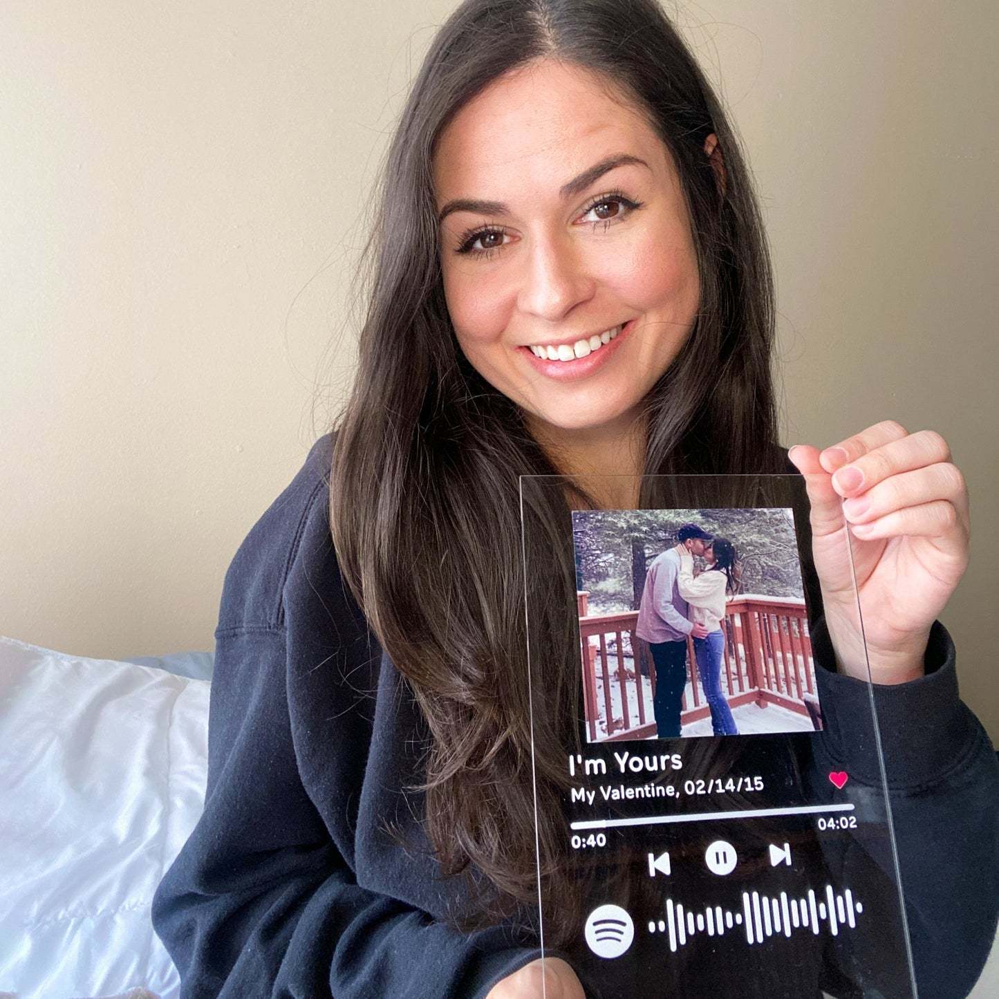 Customizable Photo Music Plaque Night Light | Mother's Day Gifts