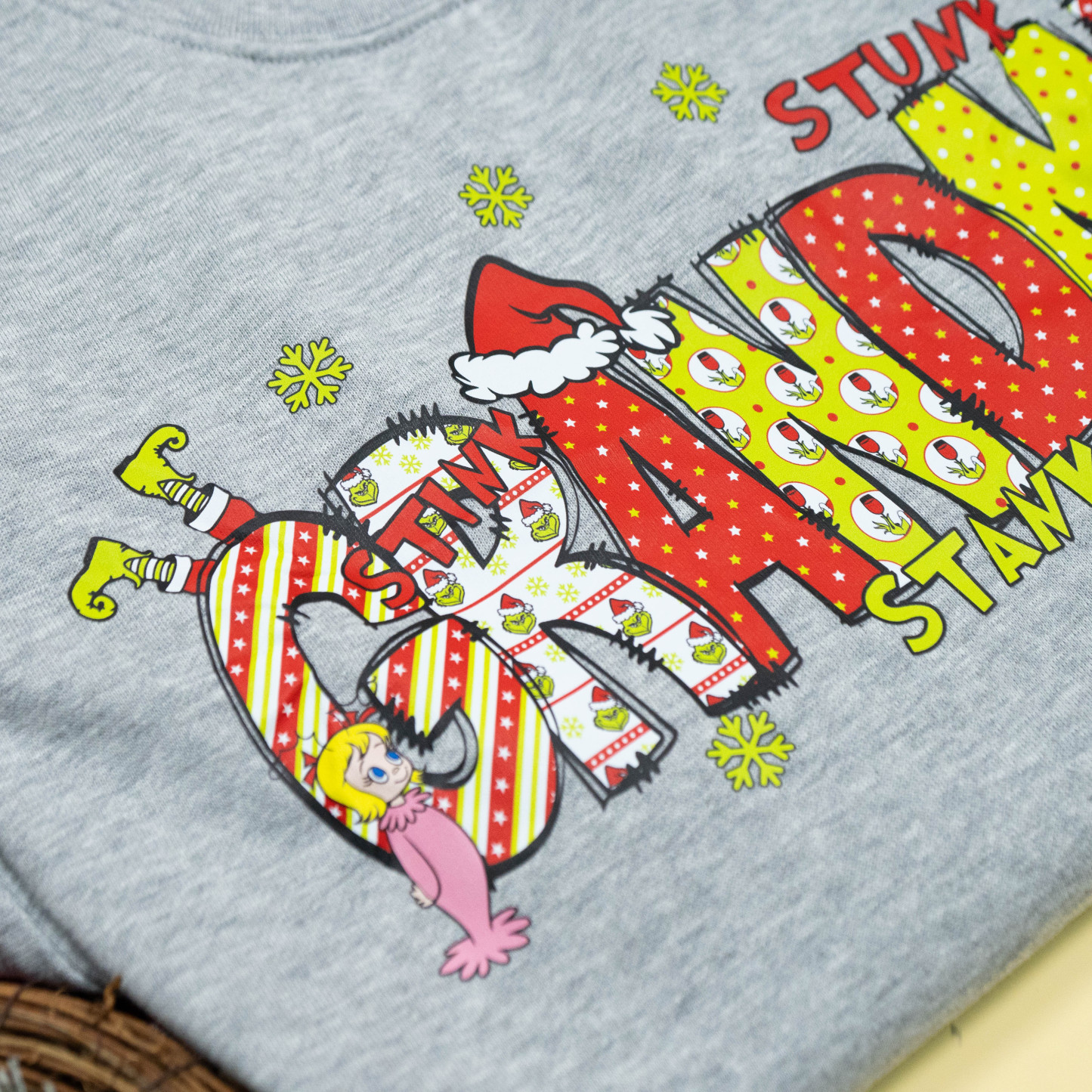 Personalized Nickname Grandma, Mom And Kids Names Christmas 2024 Sweatshirt