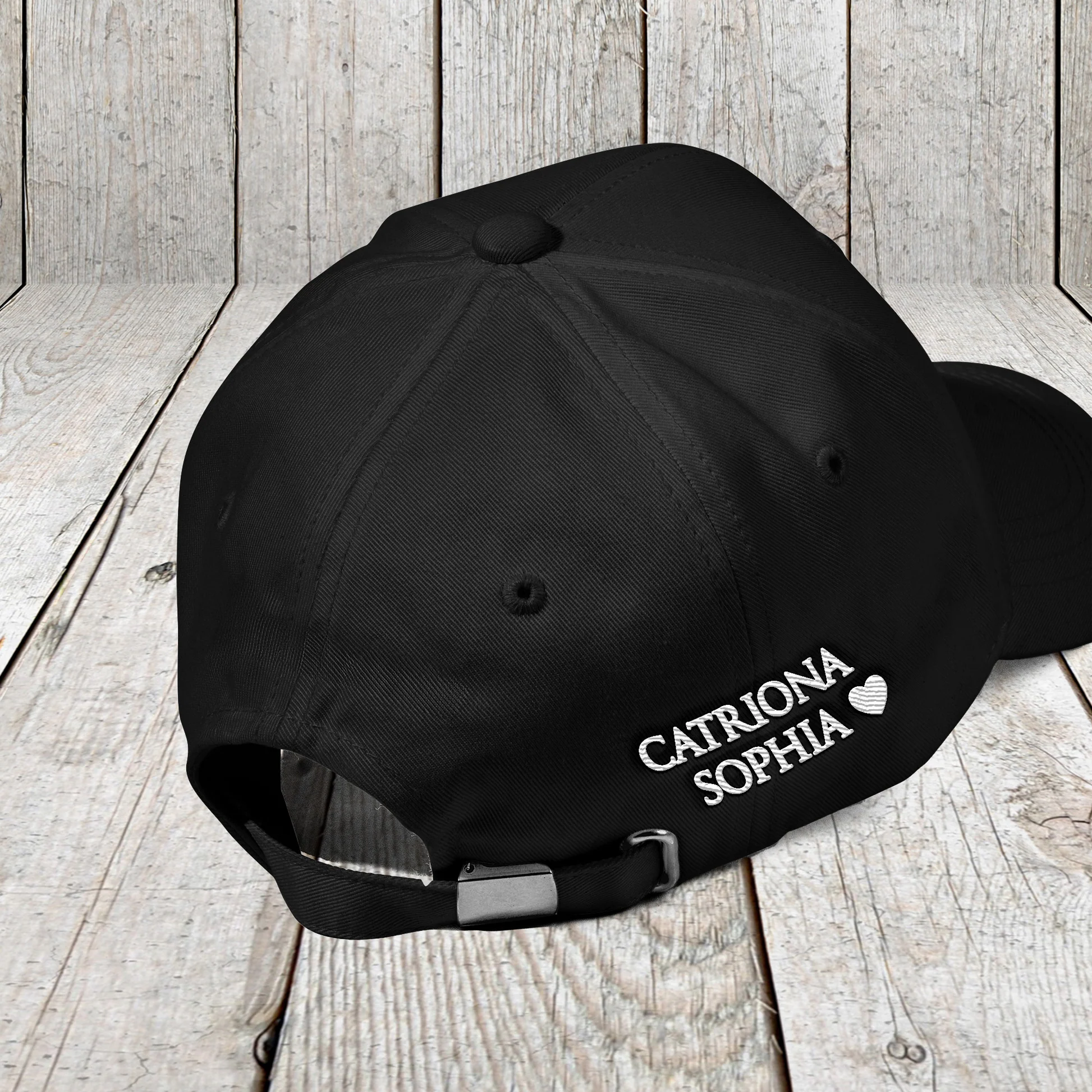 Dad Papa Grandpa With Kids' Names - Personalized Embroidered Cap